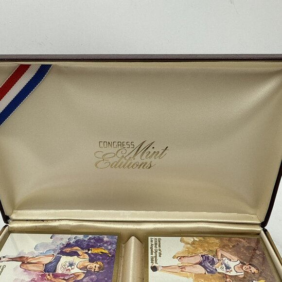 Laying Cards Commemorating the 1984 Los Angeles Olympics Congress Mint Edition - Picture 3 of 7